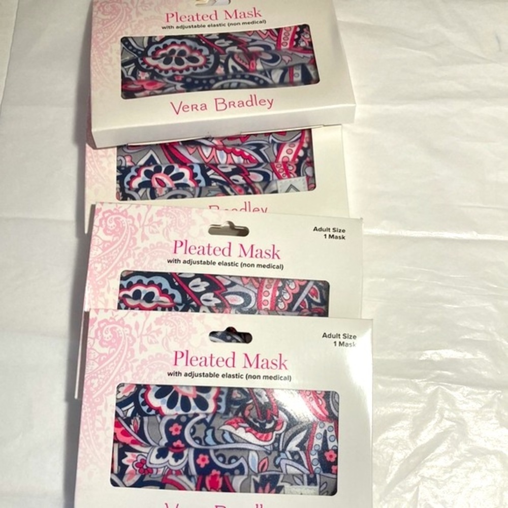 Vera Bradley 4 Quantity Face Masks